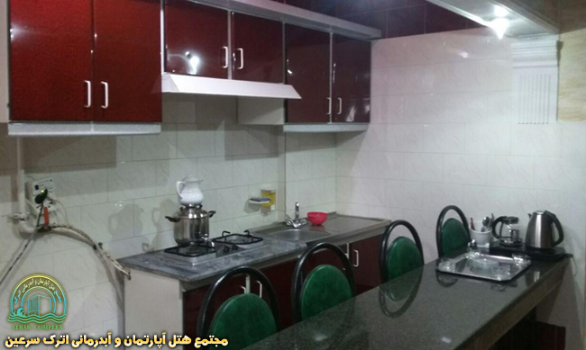 آشپزخانه آپارتمانهای دو خوابه 5 تخته